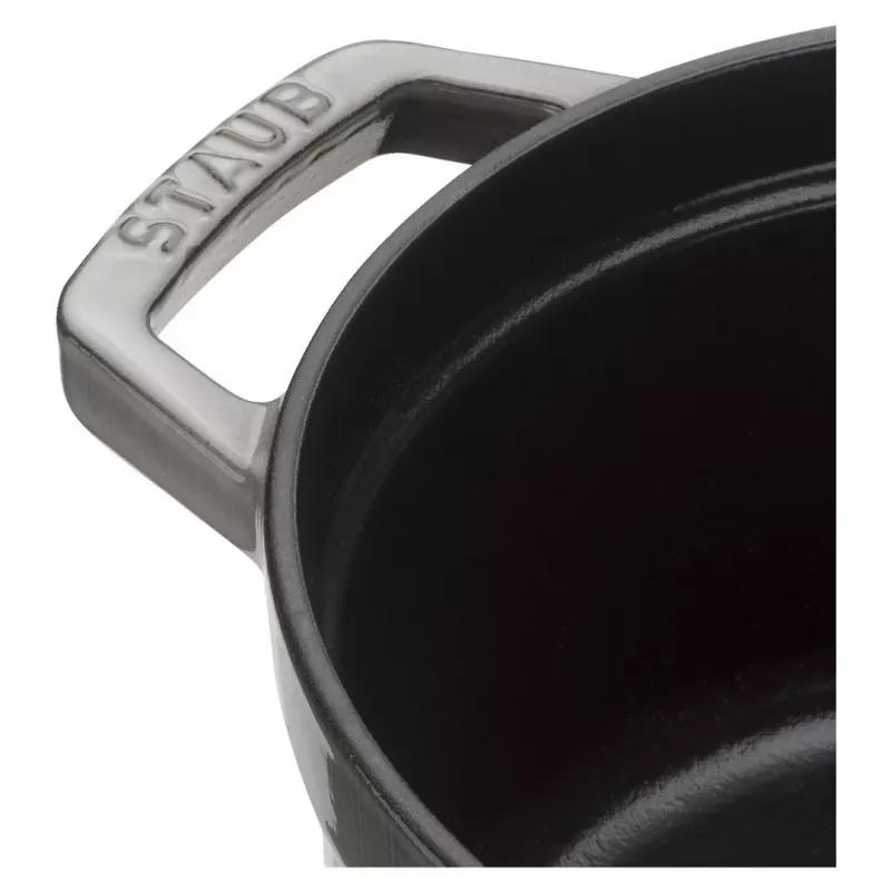 Staub La Cocotte redonda de hierro fundido 26 cm, gris grafito