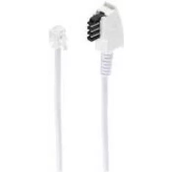 Cable telefónico ShiverPeaks BS70050-W 10 m TAE F RJ-11