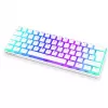 Thock Compact Wireless Pudding Onyx White, teclado gaming blanco, DE-Layout, Kailh Box Red