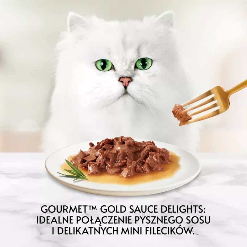 GOURMET Gold Sauce Delight ternera - comida húmeda para gatos - 85 g