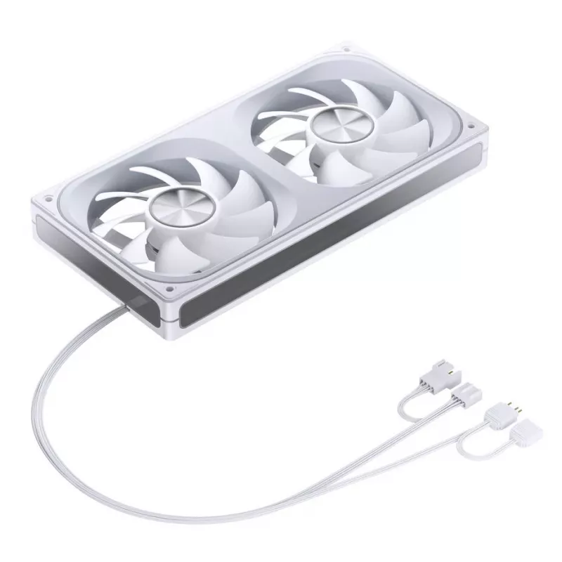 Ventilador Jonsbo ZA-240, PWM, ARGB - 240 mm, blanco