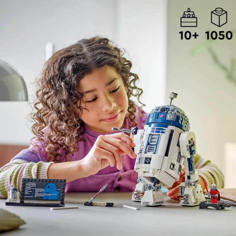 LEGO Star Wars 75379 R2-D2 set de construcción con minifigura de Darth Malak, 1050 piezas, 10+
