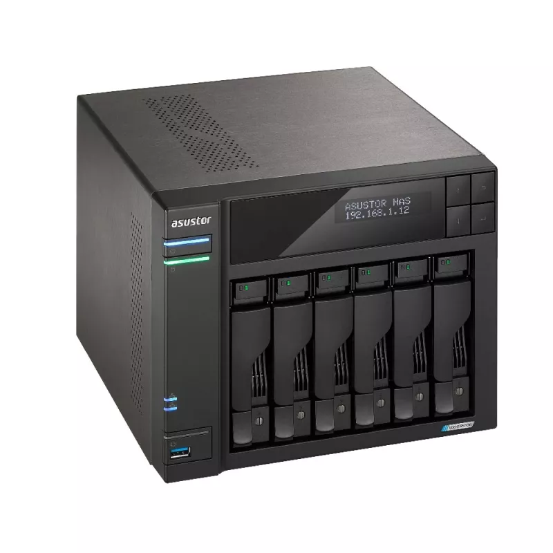 Asustor LOCKERSTOR 6 NAS Sobremesa Intel® Celeron® N5105 8 GB DDR4 HDD ADM negro