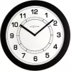 NeXtime Reloj 3045zw Super Slim, Ø28 cm, pared, negro