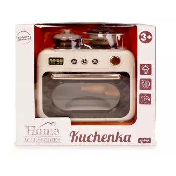 Horno de juguete Artyk 180507 con luz – aparato de juego infantil para sets de juego de rol