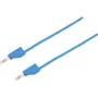 Cable de prueba VOLTCRAFT [conector macho 4 mm - conector macho 4 mm] 1 m azul MSB-300 (MSB-300-1-BL)