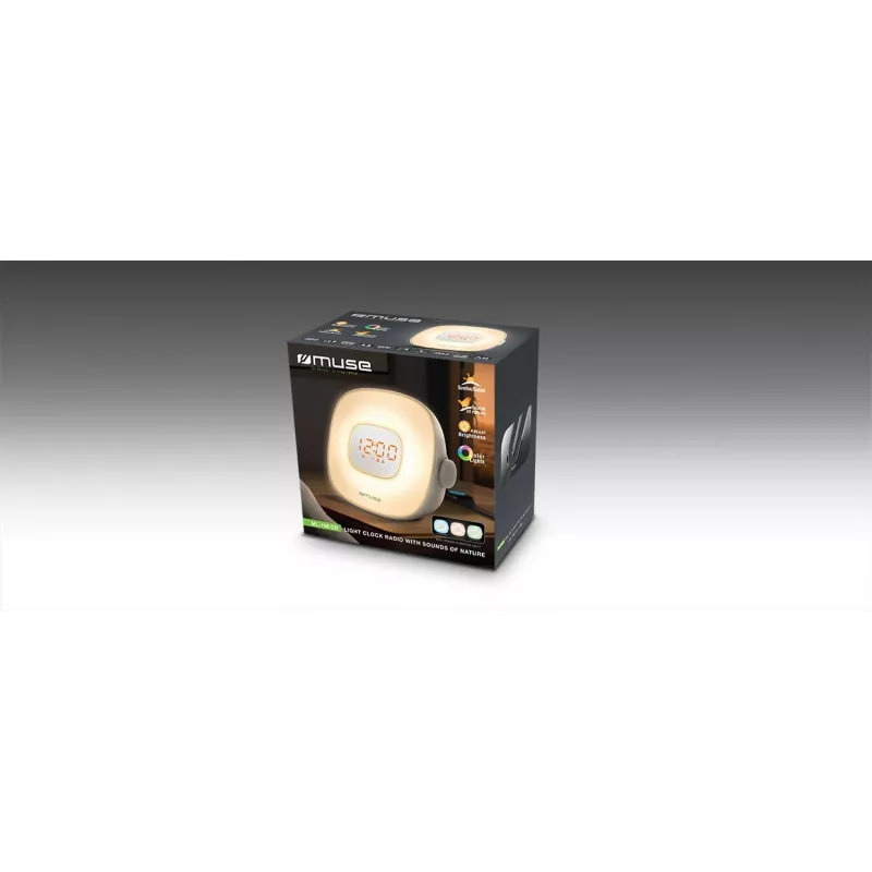 Radio personal Muse ML-198 CR Sintonizador FM Auto-Scan Pantalla LED