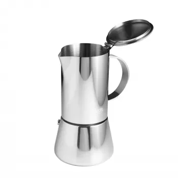 Cafetera espresso Adler AD 4419 — carcasa de acero inoxidable, tamaño compacto