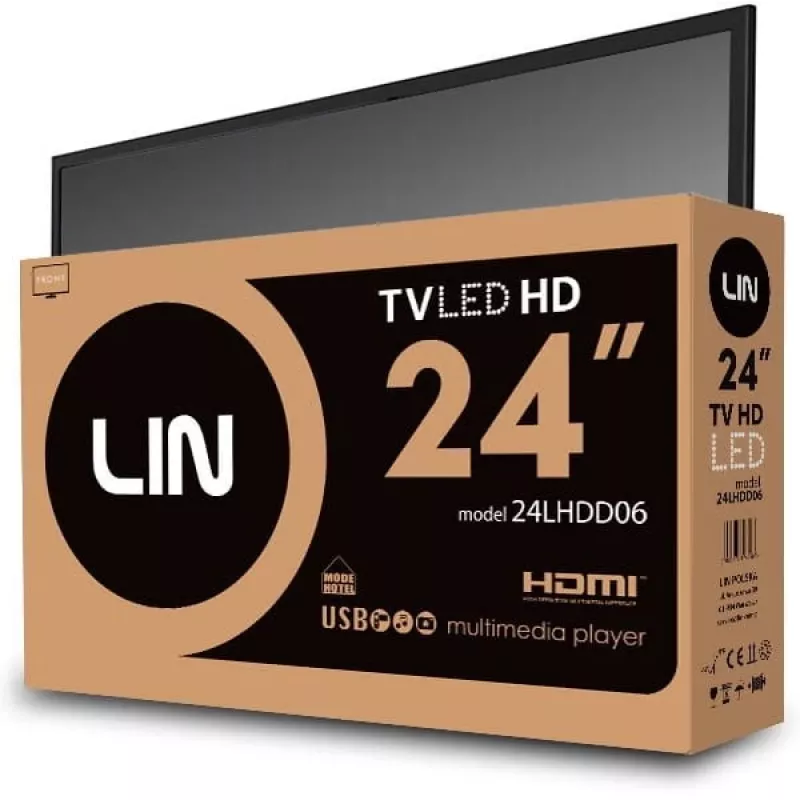LIN 24LHDD06 HD Ready DVB-T2 negro