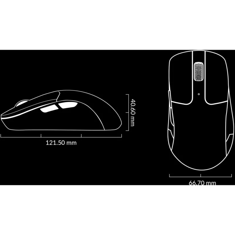 Ratón Keychron M2-A1 RF Wireless Bluetooth USB Type-C