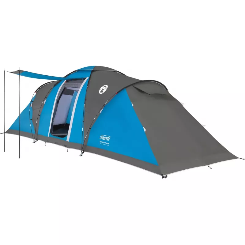 Tienda de campaña COLEMAN Spruce Falls 6 (2025) — tipo túnel, 6 personas, azul/gris
