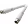 SpeaKa Professional Cable de conexión SAT [1x conector macho F - 1x conector macho F] 1,50 m 90 dB Blanco (SP-7870000)