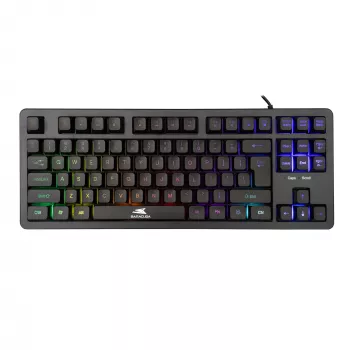 Teclado con cable Baracuda Krill negro KRILL-B — diseño compacto, distribución US