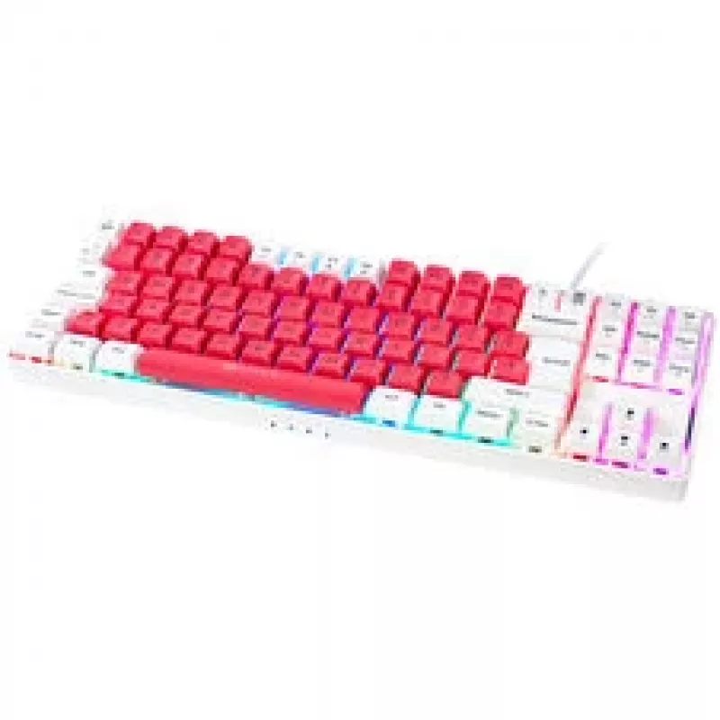 Teclado gaming GAMIAC TKL90G, Kailh azul - blanco/rojo