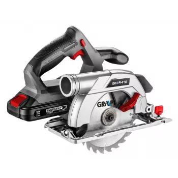 Sierra circular Graphite 58G023, 16,5 cm, gris, rojo, plata, 4200 rpm