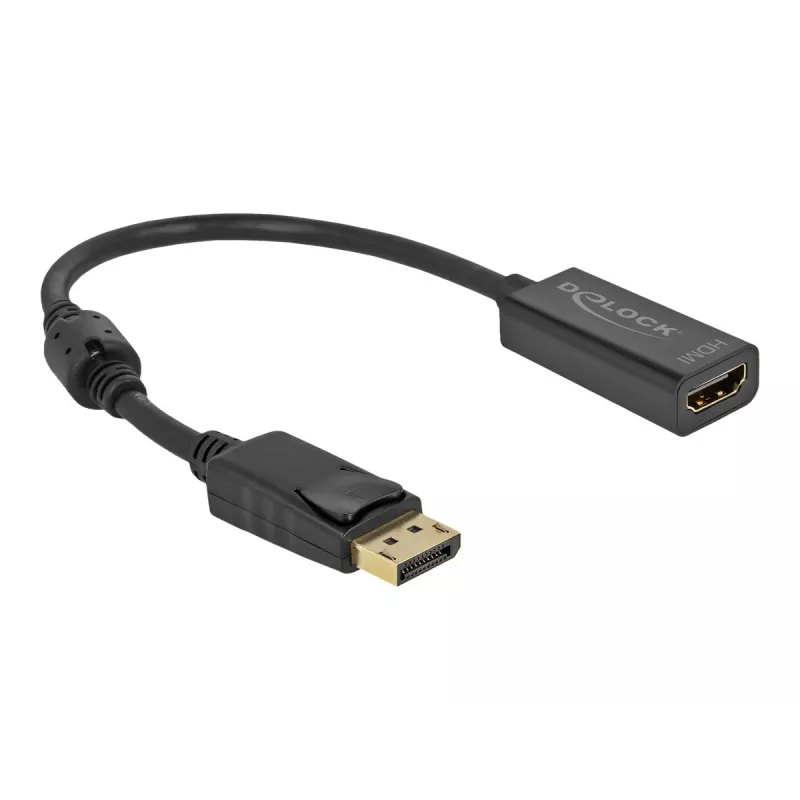 Adaptador DisplayPort 1.2 conector macho a conector hembra HDMI 4K DeLOCK 63559