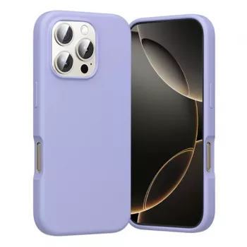 Funda MagSafe Vention KUHV0-40 para iPhone 16 Pro Max, lila, compatible con MagSafe, carga inalámbrica compatible