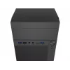 Caja de PC NATEC Helix Mini Tower negra — microATX/Mini-ITX, 3×3,5 pulgadas + 5×2,5 pulgadas, GPU 33 cm, conectores USB-C/USB-A