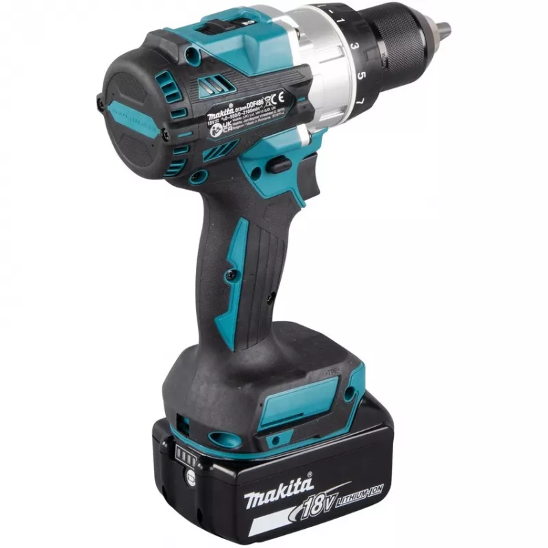 Makita DDF486RTJ Taladro 2100 rpm 2,6 kg Negro, Azul