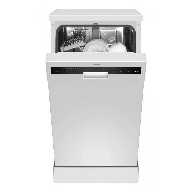 Amica DFM41E6qWMG lavavajillas de libre instalación, 10 cubiertos, 6 programas, 49 dB, clase energética E, blanco