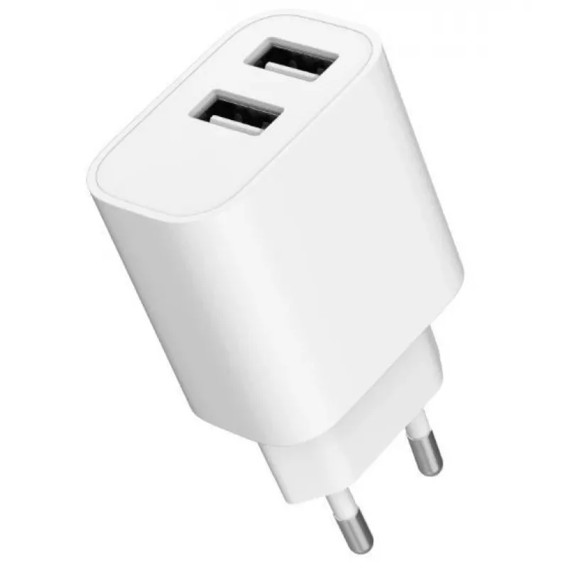 Cargador Gembird TA-UC-2A12-01 Indoor AC 2.4A 2 USB blanco
