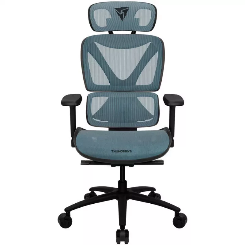 Silla de oficina ergonómica ThunderX3 XTC - negra/azul