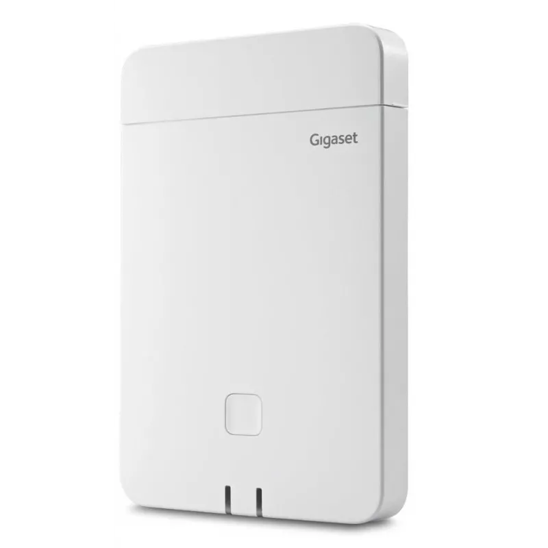 Estación base DECT Gigaset N770 IP Pro – 120 canales, HTTPS/SIPS/SRTP/SSL/TLS, interior 50 m, exterior 300 m, blanco