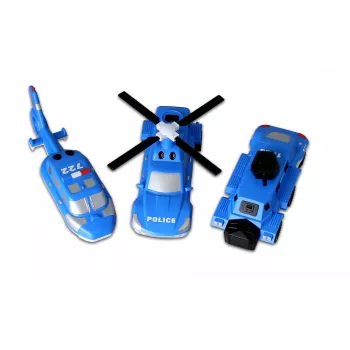 Set de vehículos Popular Playthings Mix or Match Vehicles Police