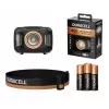 Linterna frontal Duracell DH400 negra, naranja