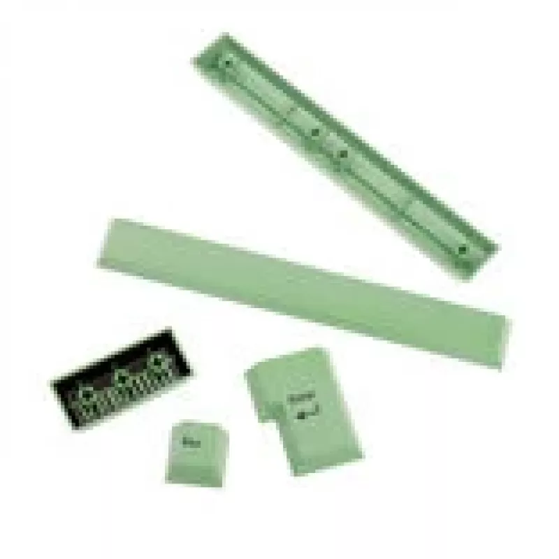 GMK Kit adicional, teclas ABS, Double-Shot, set de ampliación para ISO y ANSI - verde pastel
