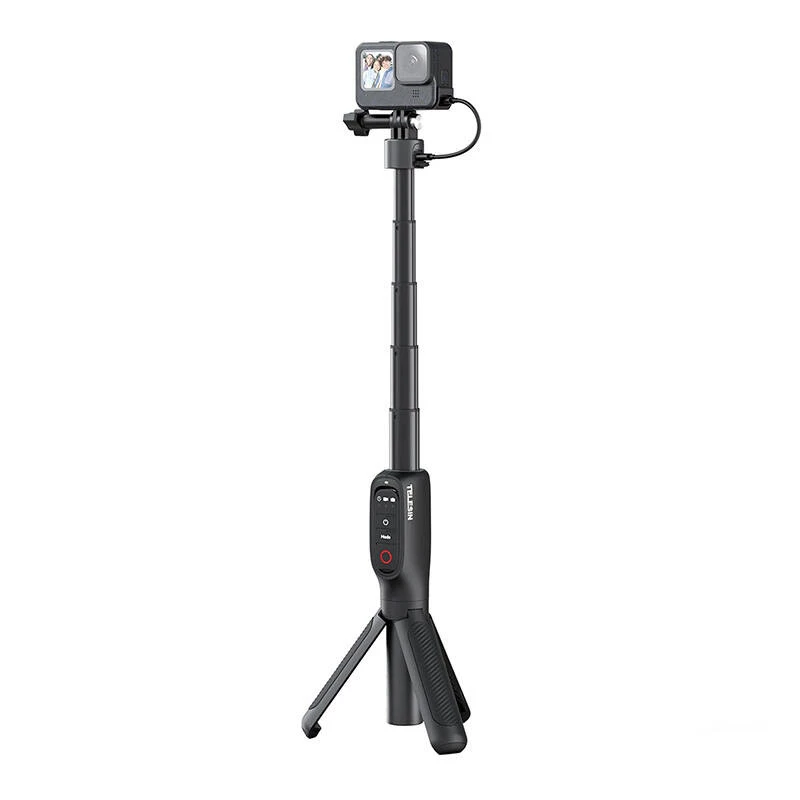 Trípode y soporte selfie Telesin S1-CSS-01-TGP con mando a distancia para GoPro Hero 13/12/11/10/9/MAX