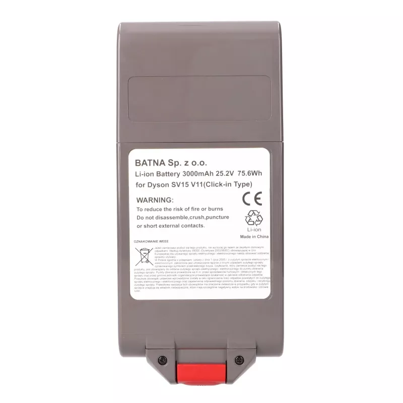 Batería de repuesto para Dyson V11 25,2V 3000mAh de Extralink