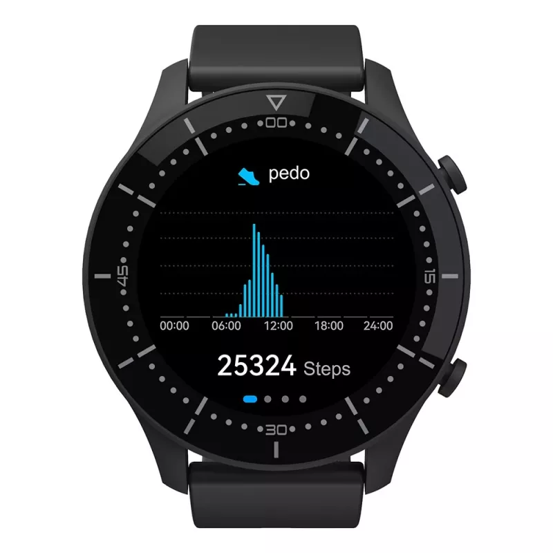 Smartwatch MEDIA-TECH MT870 — pantalla táctil IPS de 1,3 inch (3,3 cm), carcasa de 51 mm, Bluetooth, negro