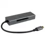 Akasa AK-CR-09BK lector de tarjetas 3 en 1 USB 3.2 Gen1 Type-C