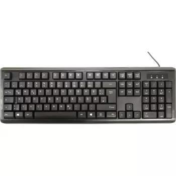 Inter-Tech AC KB-102DE teclado de sobremesa USB negro 1000dpi 105 teclas con cable (88884138)
