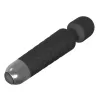 Masajeador de clítoris Erolab Wand-M negro — recargable, sumergible
