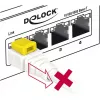 Cable de red DeLOCK 85330 RJ-45 Cat6a 0,5 m blanco