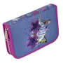 Hama Crazy Cat 00139125 Estuche de lápices con contenido, azul/rosa