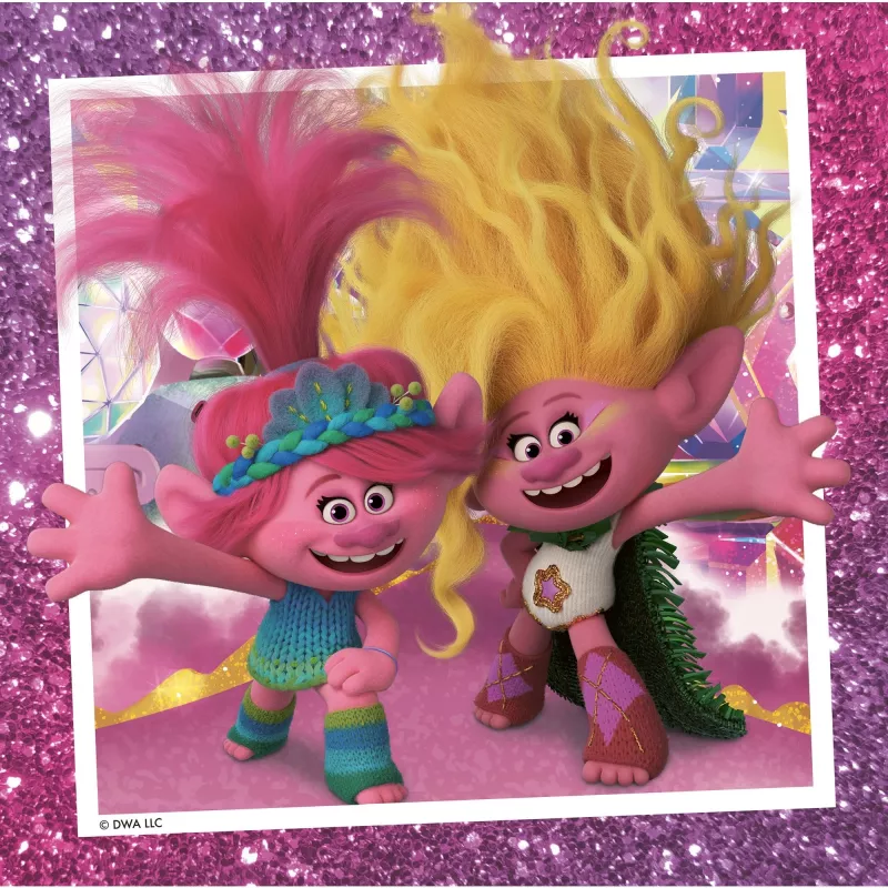 Puzzle infantil Trolls 3 (3x 49 piezas)