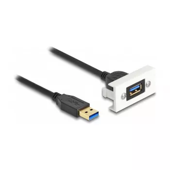 Módulo DeLOCK Easy 45 SuperSpeed USB USB 3.2 Gen 1 conector hembra USB Type-A a conector macho 1m