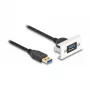 Módulo DeLOCK Easy 45 SuperSpeed USB USB 3.2 Gen 1 conector hembra USB Type-A a conector macho 1m