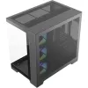 Caja PC Silentware View A-RGB negra VIEWSchwarz — caja mid-tower con iluminación A-RGB