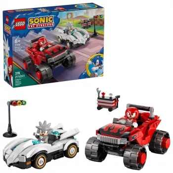 LEGO SONIC THE HEDGEHOG 77118 El coche de Silver contra el monster truck de Knuckles
