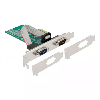 DeLOCK 89555 tarjeta adaptadora PCIe serie - 2 x RS-232
