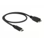 Cable USB DeLOCK 0,5 m USB3.1 C - MicroUSB3.1 B