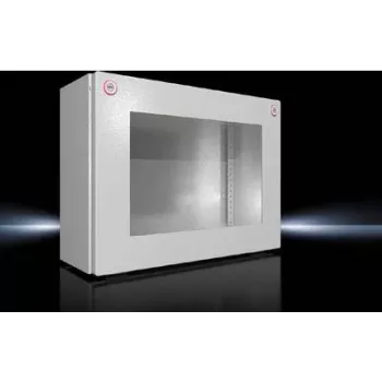 Rittal KX 1611.000 caja para bus, chapa de acero con ventana de inspección, 400x300x155 mm
