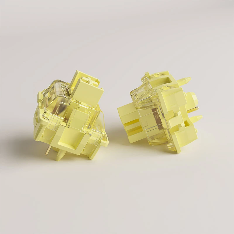 Interruptores mecánicos AKKO V3 Pro Cream Yellow, 5 pines, lineales, 50 g, 45 uds.