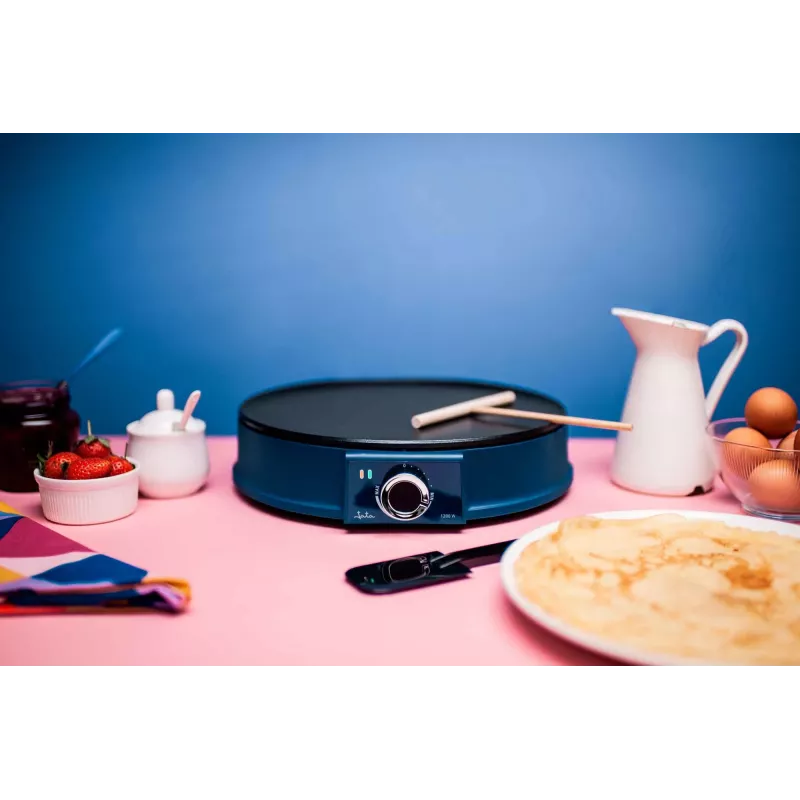 Crepera JATA JECR1000 1200 W negra azul 30 cm