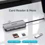 Hub USB-C Unitek D1122A01 con 2x HDMI 4K y 100W Power Delivery