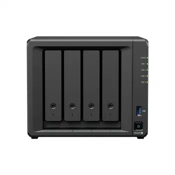 Servidor de almacenamiento NAS SYNOLOGY DS425+ — 4-Bay, Intel Celeron J4125 2,0–2,7 GHz, 2 GB DDR4, 0 TB, 2,5GbE, 2 ranuras M.2